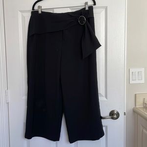 Black wide leg pants